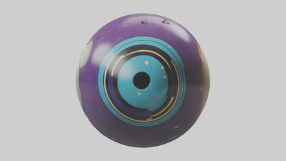 Cartoon Bowling Ball model 3D model