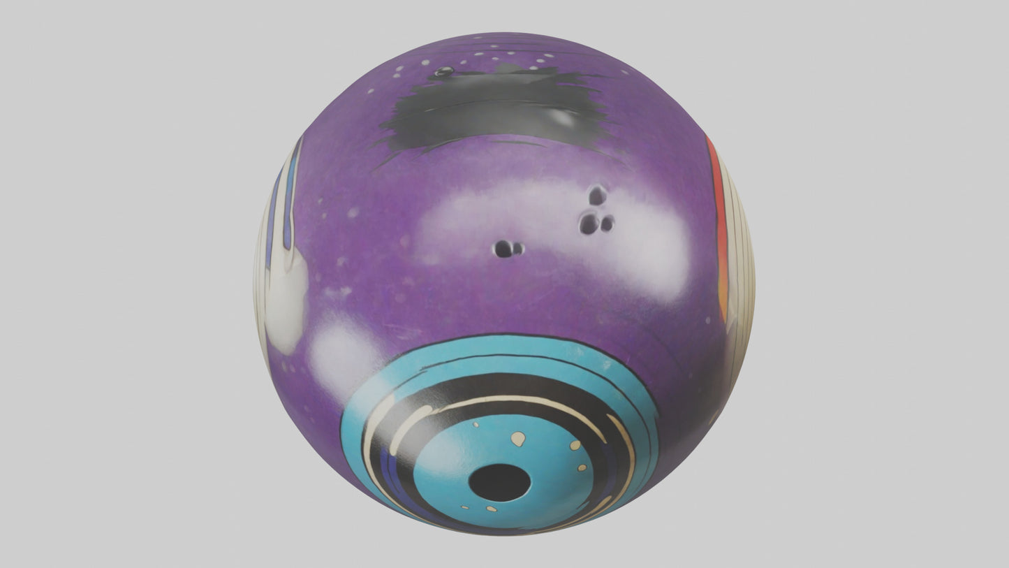 Cartoon Bowling Ball model 3D model