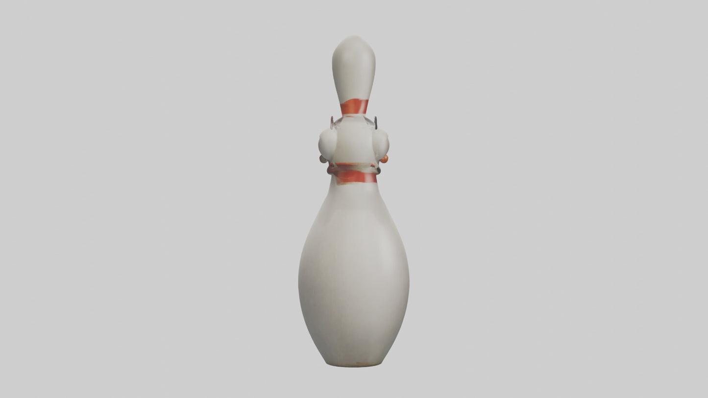 Cartoon Bowling Pin model 3D model