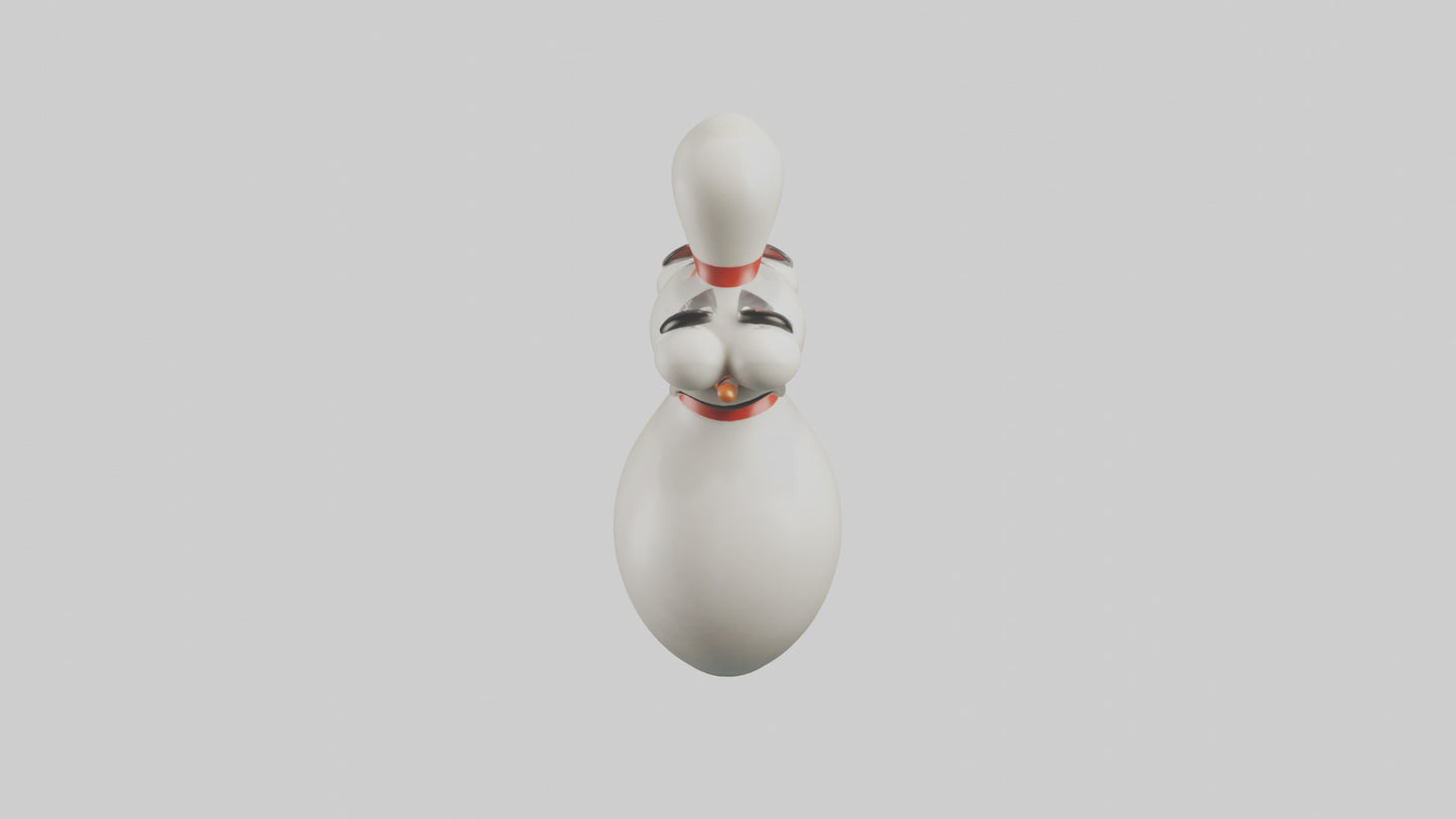 Cartoon Bowling Pin model 3D model