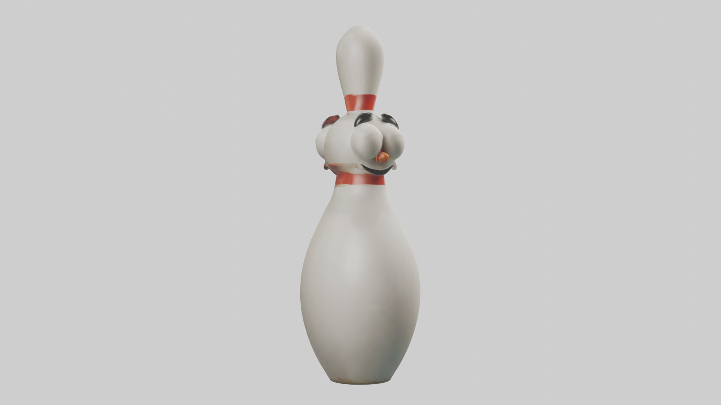 Cartoon Bowling Pin model 3D model