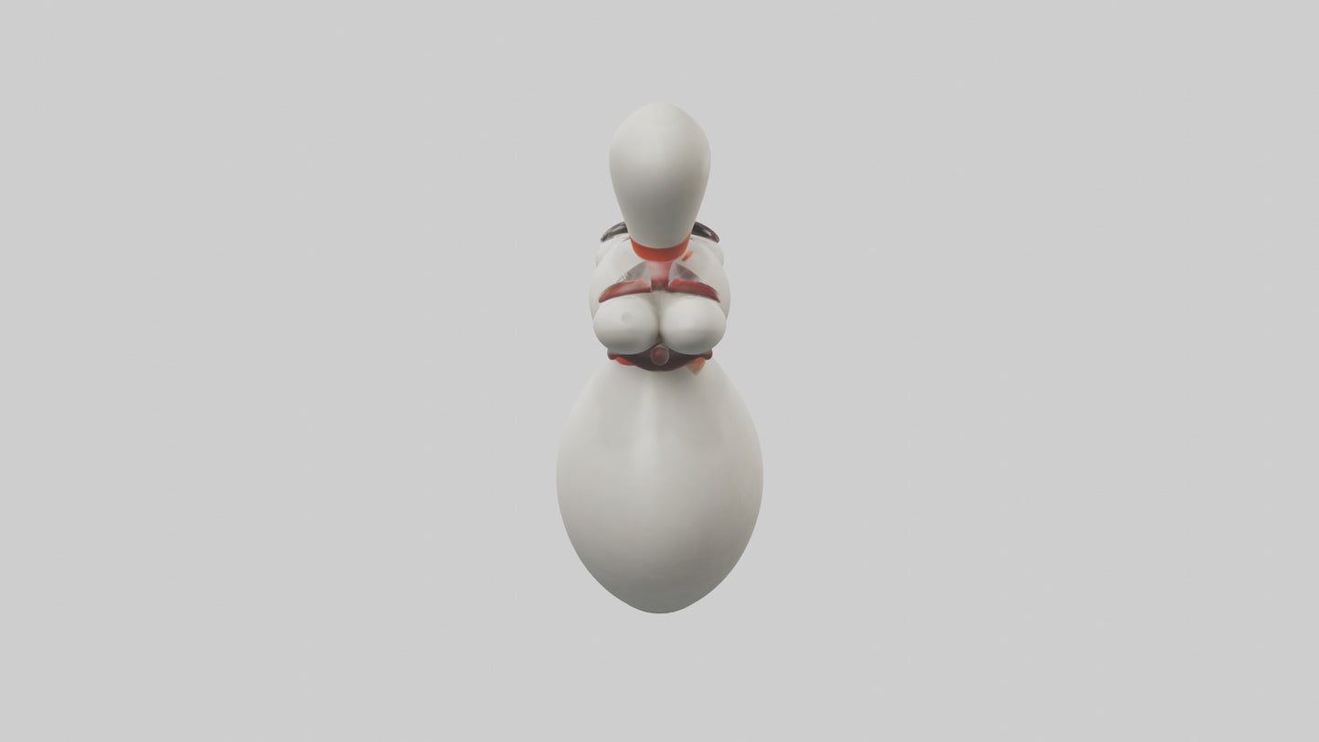 Cartoon Bowling Pin model 3D model