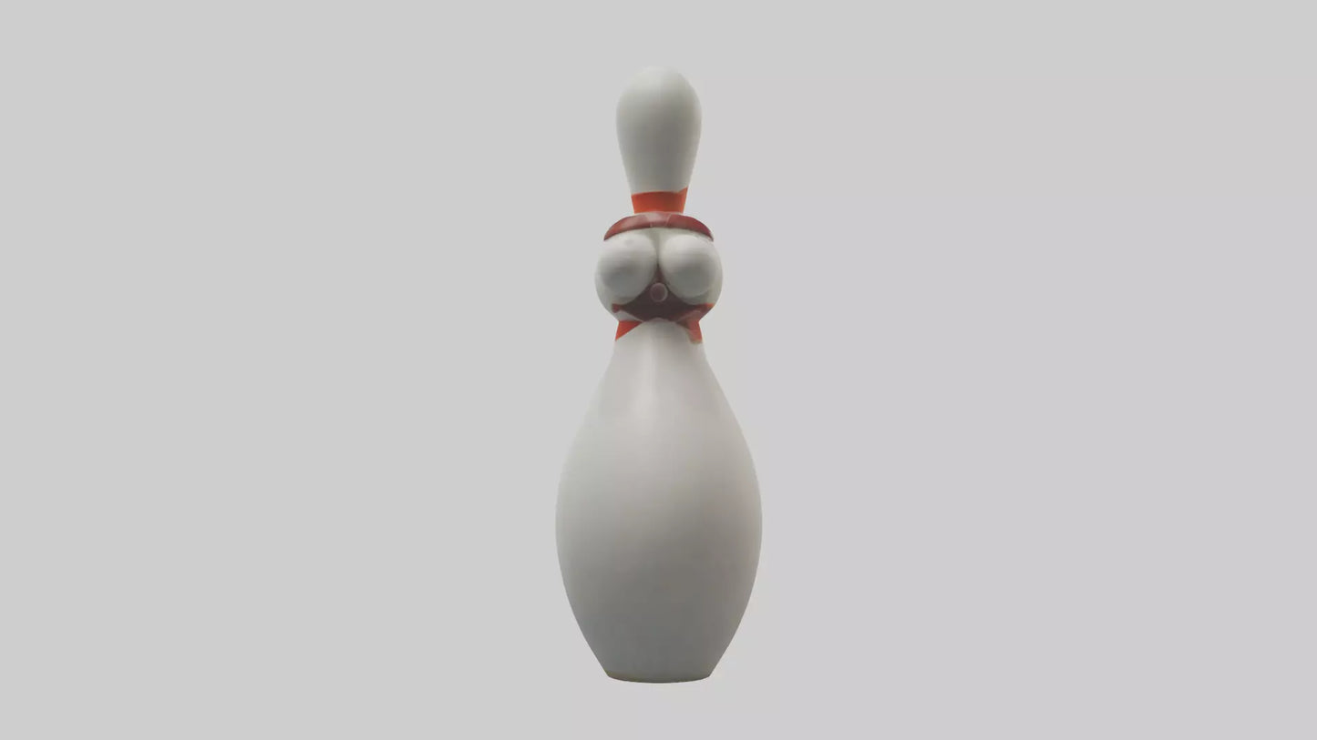 Cartoon Bowling Pin model 3D model