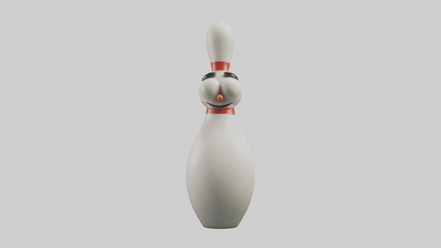 Cartoon Bowling Pin model 3D model