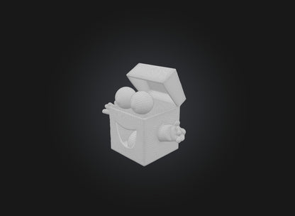 3D model cartoon box VR / AR / low-poly