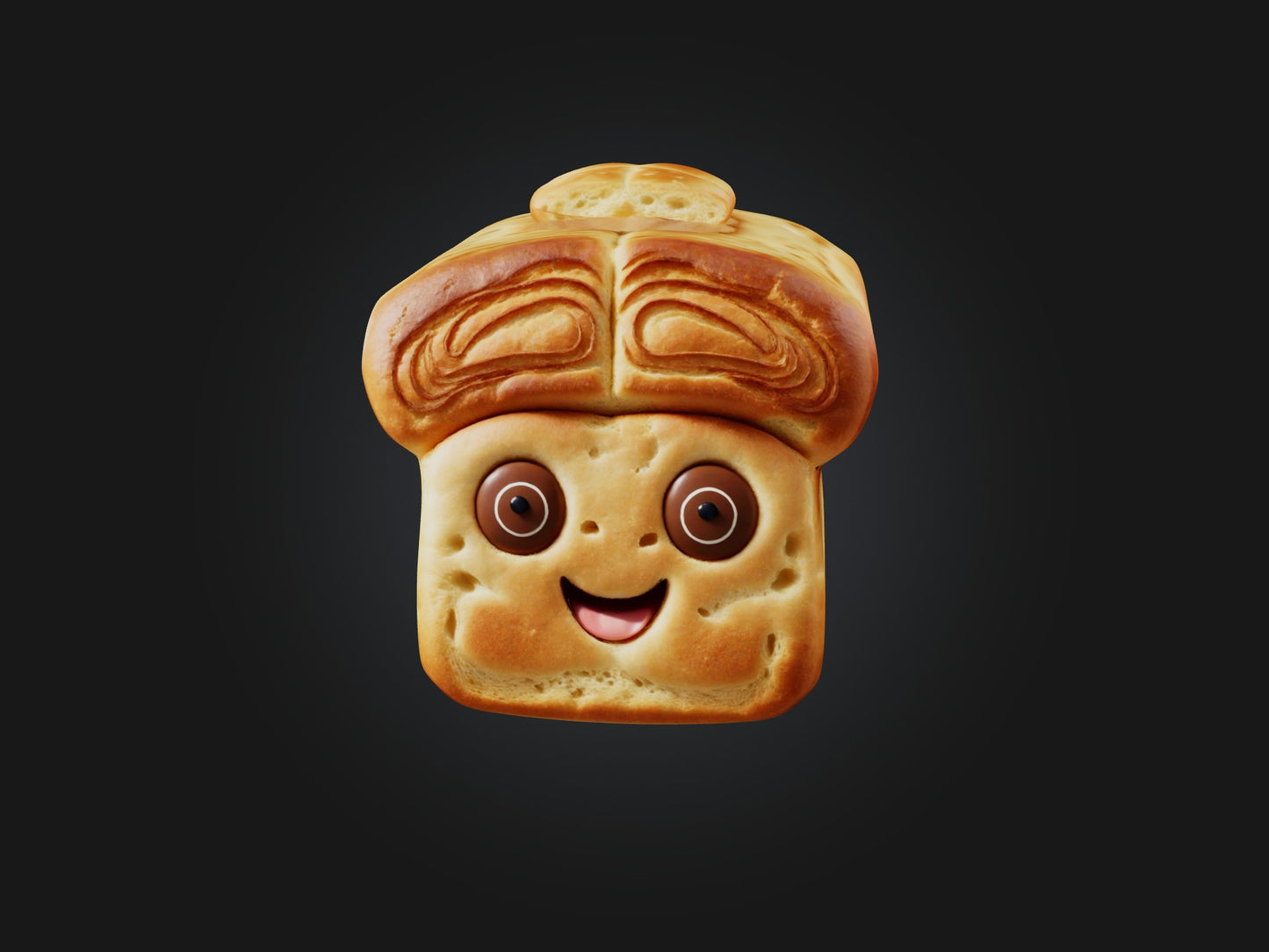 3D model Cartoon Bread VR / AR / low-poly