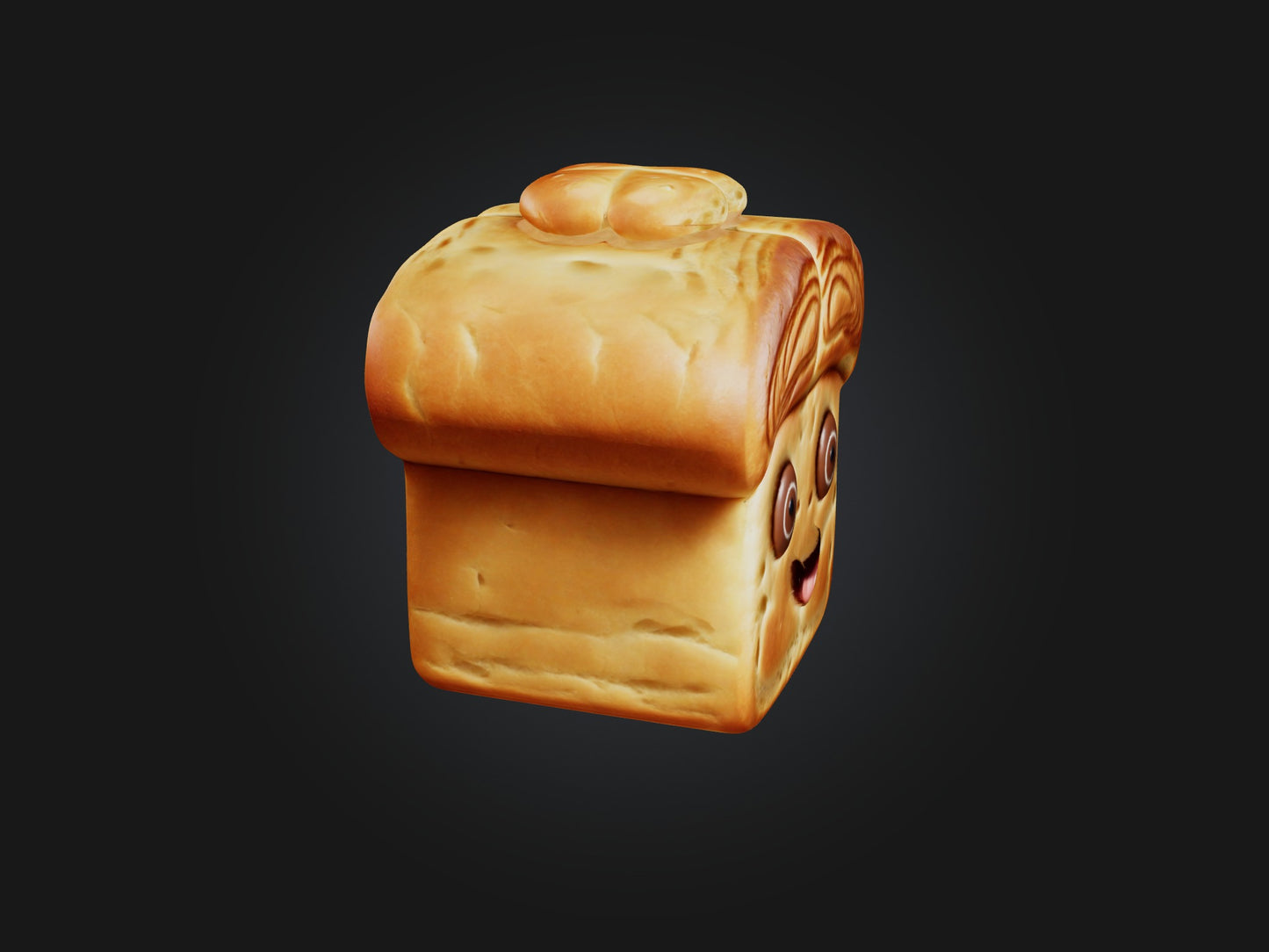 3D model Cartoon Bread VR / AR / low-poly