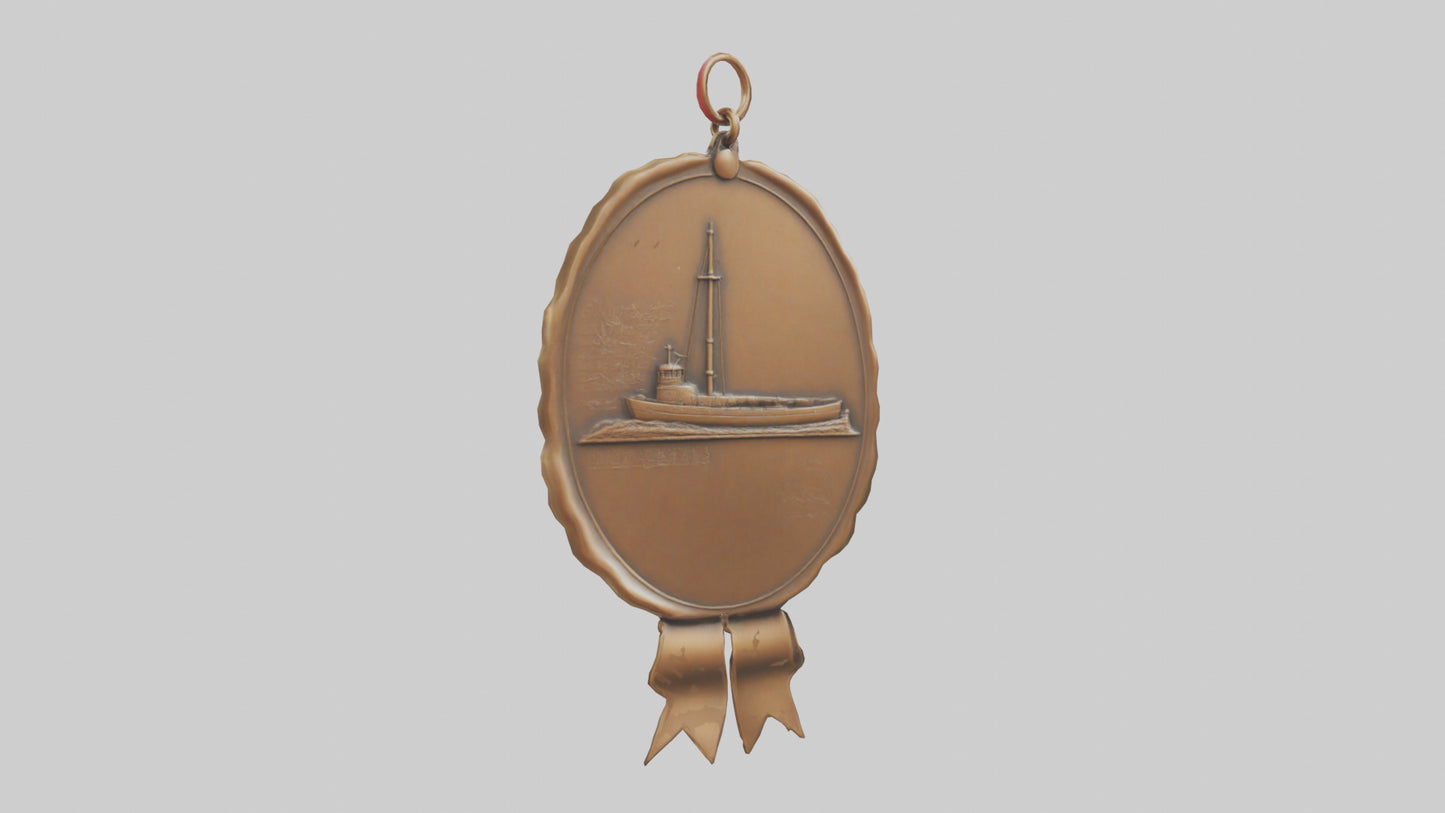 Cartoon Bronze Medal model 3D model