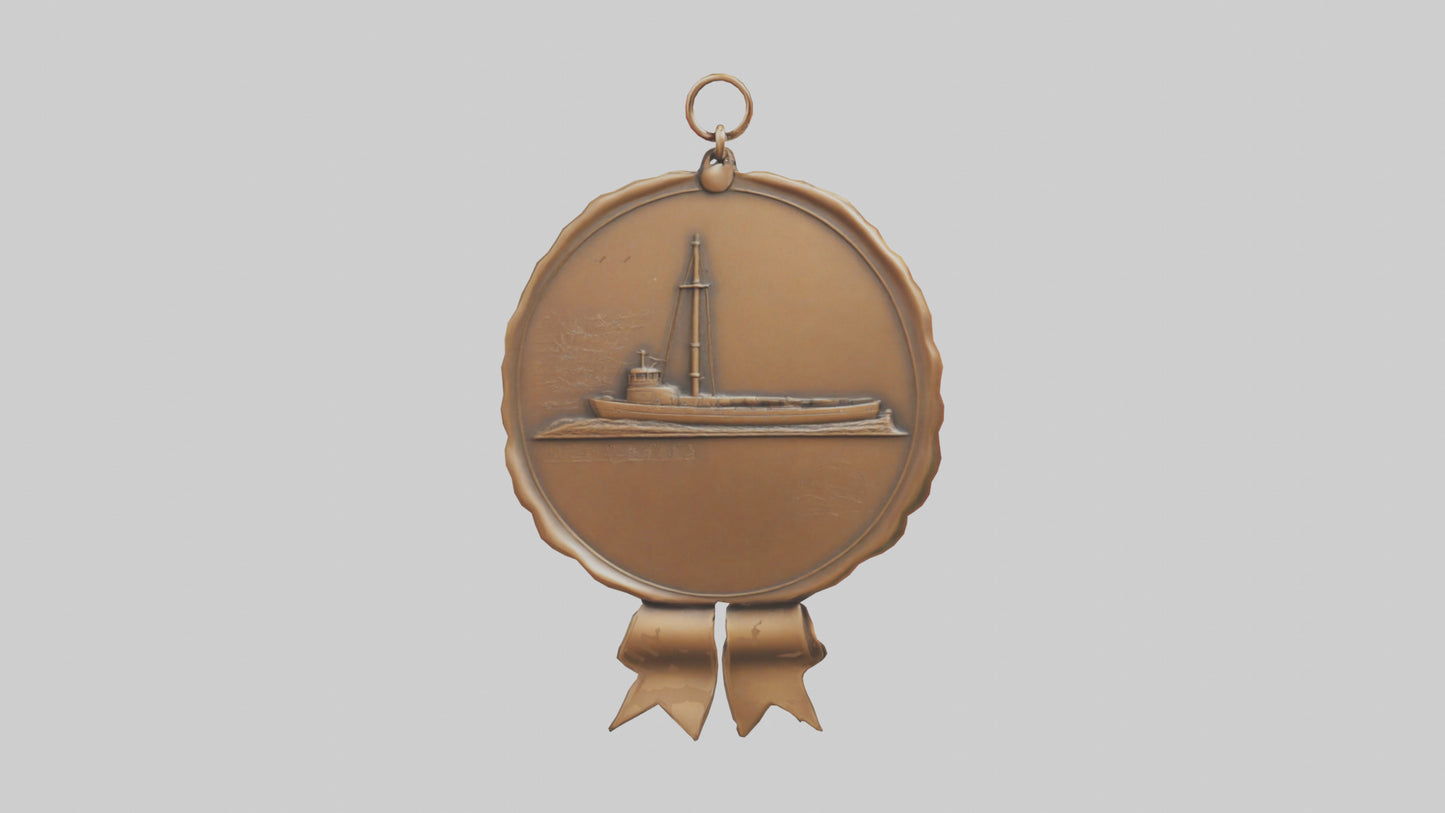 Cartoon Bronze Medal model 3D model