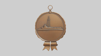Cartoon Bronze Medal model 3D model