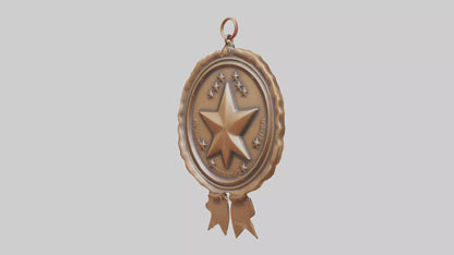 Cartoon Bronze Medal model 3D model