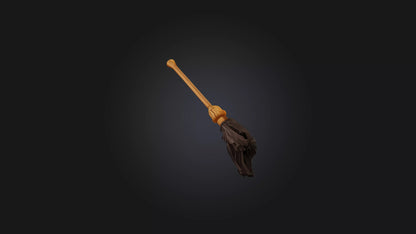 Cartoon Broomstick 3D model