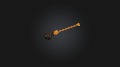 Cartoon Broomstick 3D model