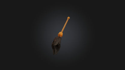 Cartoon Broomstick 3D model