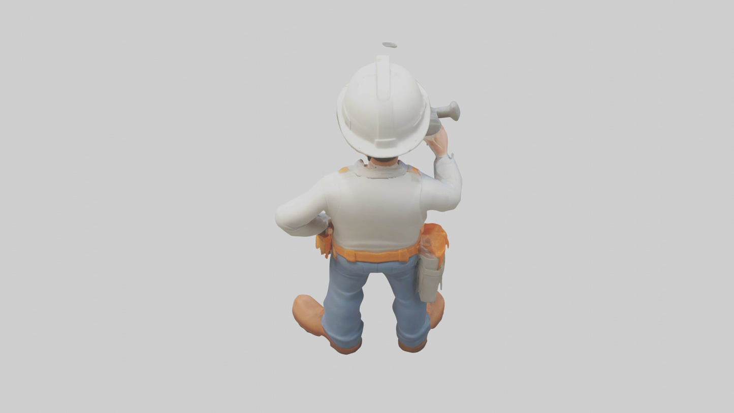 Cartoon Building Contractor model 3D model