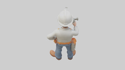 Cartoon Building Contractor model 3D model