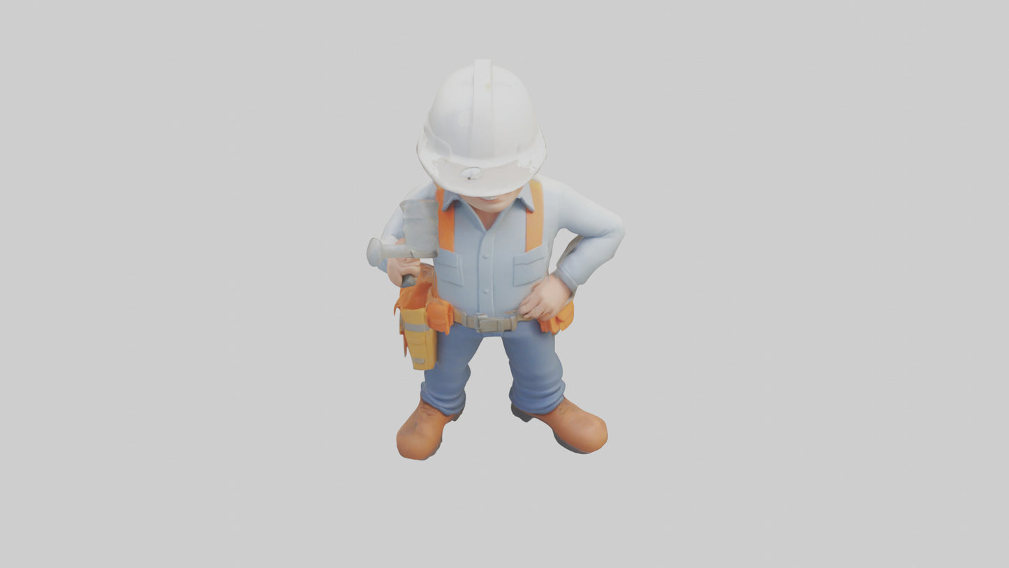 Cartoon Building Contractor model 3D model