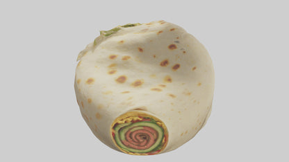 Cartoon Burrito model 3D model