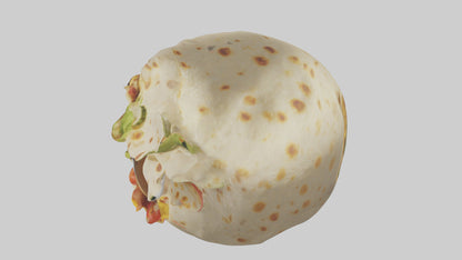 Cartoon Burrito model 3D model