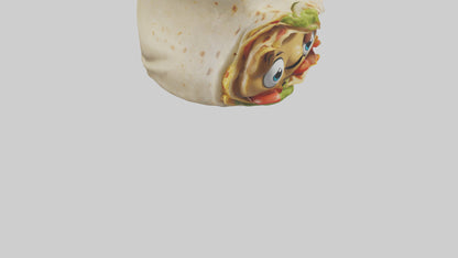 Cartoon Burrito model 3D model