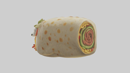 Cartoon Burrito model 3D model