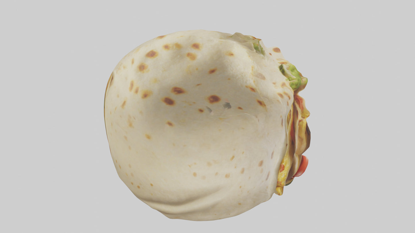 Cartoon Burrito model 3D model