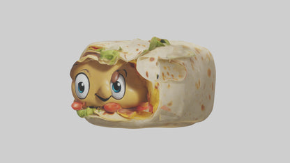 Cartoon Burrito model 3D model