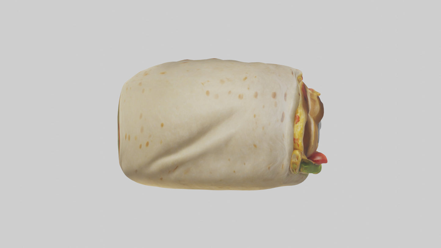 Cartoon Burrito model 3D model