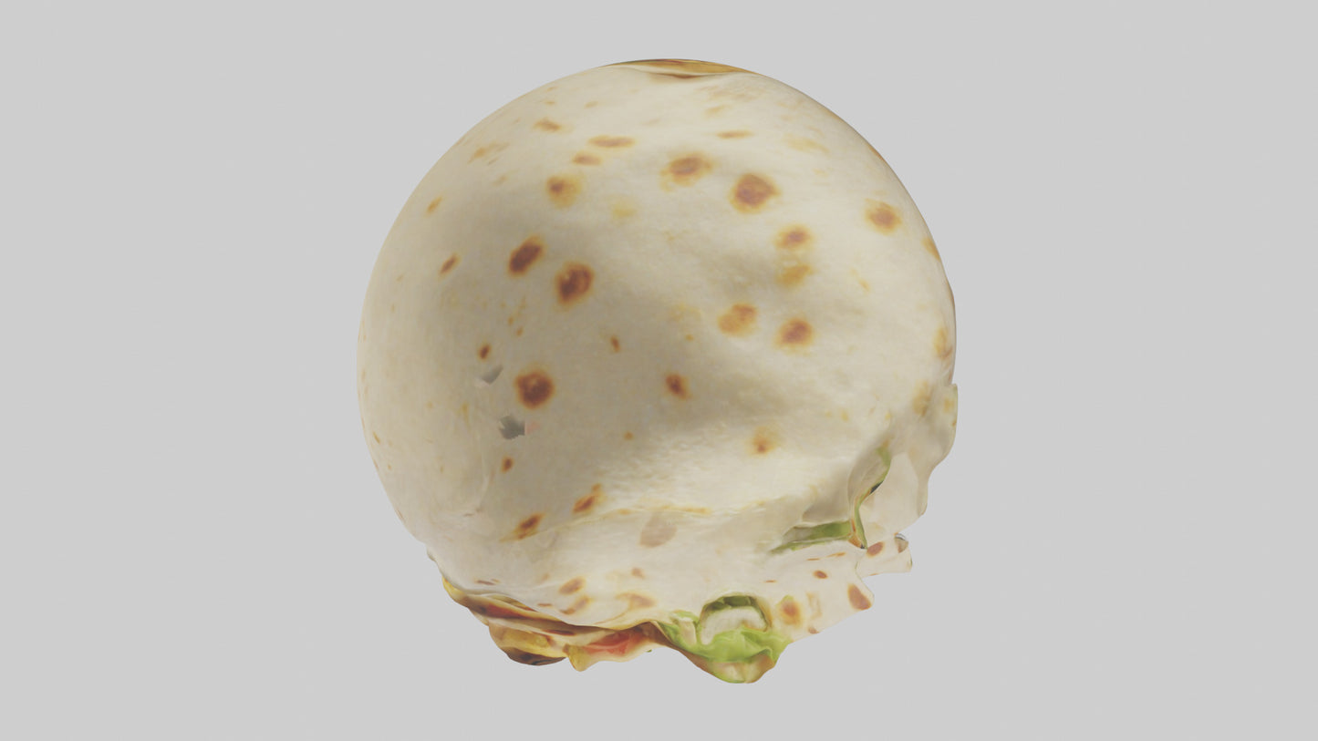 Cartoon Burrito model 3D model