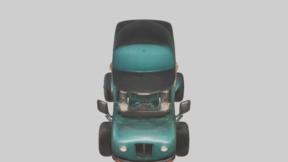 Cartoon Bus Driver 1 VR / AR / low-poly