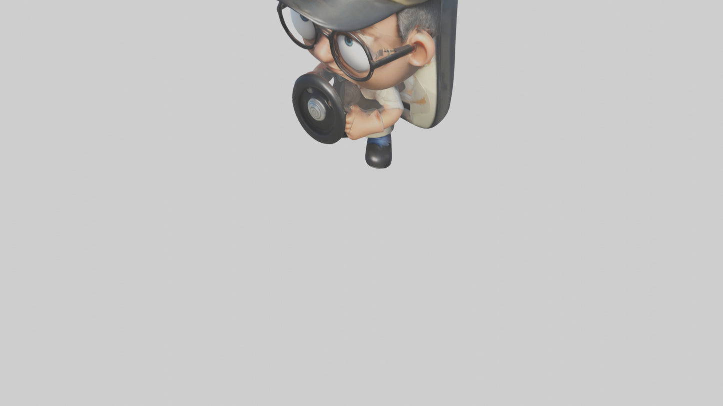 Cartoon Bus Driver model 3D model