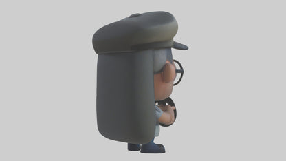 Cartoon Bus Driver model 3D model
