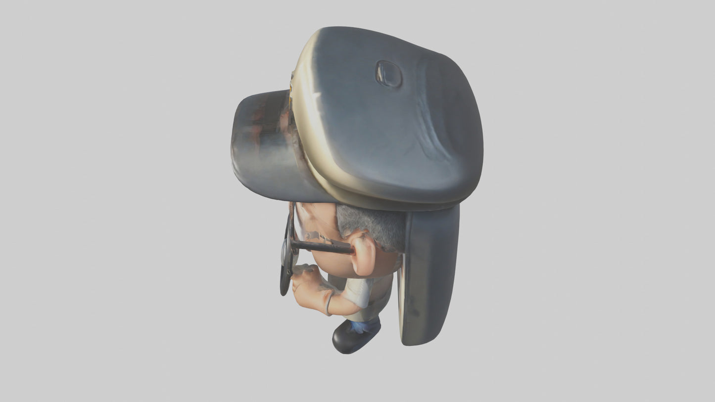 Cartoon Bus Driver model 3D model