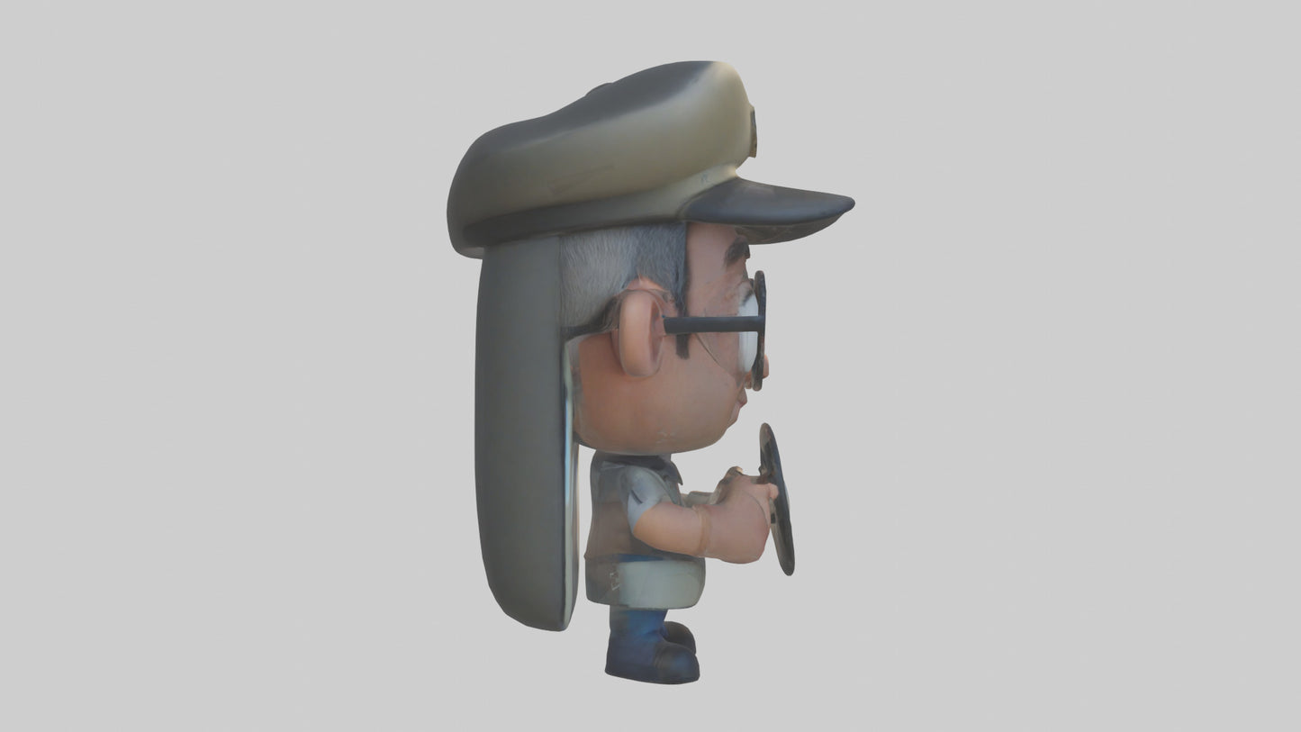 Cartoon Bus Driver model 3D model
