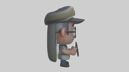 Cartoon Bus Driver model 3D model
