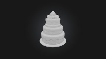 Cartoon Cake 3D model
