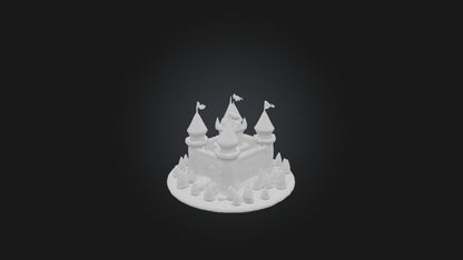 3D model Cartoon Castle VR / AR / low-poly