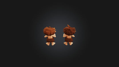 Cartoon Cavemen 3D model
