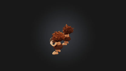 Cartoon Cavemen 3D model
