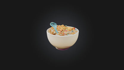 Cartoon Cereal Bowl 3D model