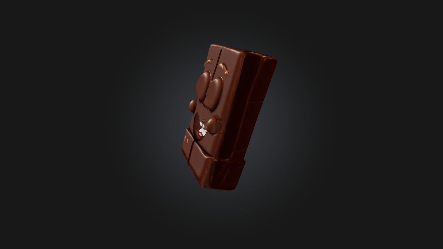 Cartoon Chocolate Bar 3D model