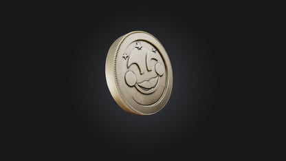 Cartoon Coin 3D model
