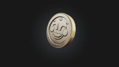 Cartoon Coin 3D model