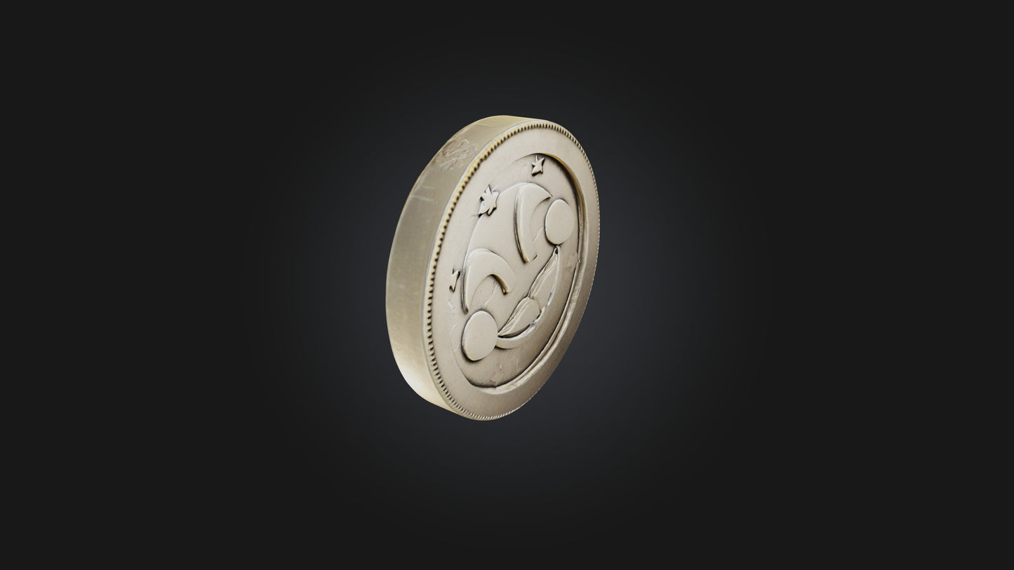 Cartoon Coin 3D model