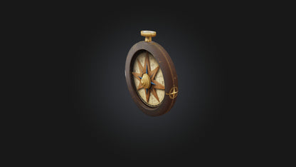 Cartoon Compass 3D model