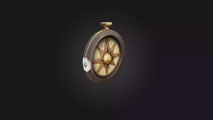 Cartoon Compass 3D model