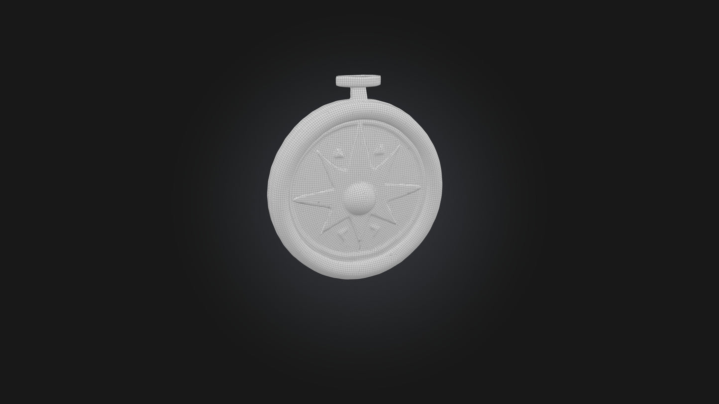 Cartoon Compass 3D model