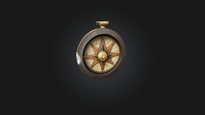 Cartoon Compass 3D model