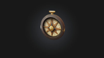 Cartoon Compass 3D model