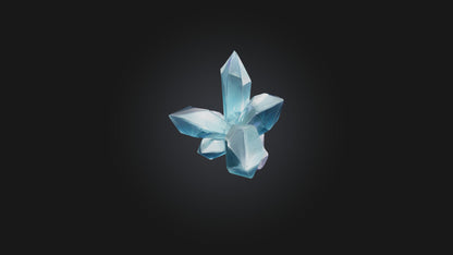 Cartoon Crystal Shard 3D model